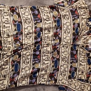 Button down tropical print mens shirt